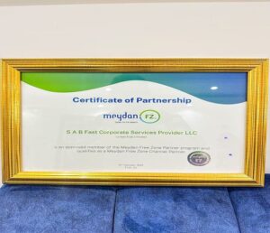 Certificate of Partnership Meydan Freeezone