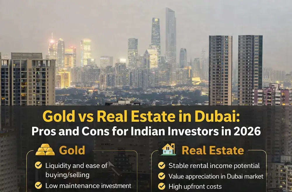 Gold vs Real Estate in Dubai: Pros and Cons for Indian Investors in 2026