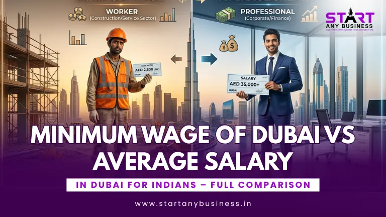 Minimum Wage of Dubai vs Average Salary